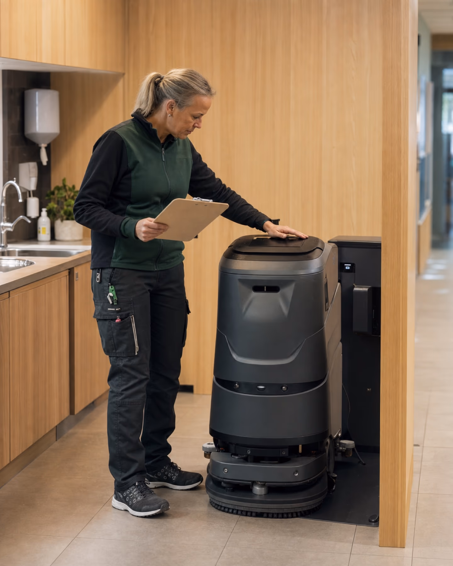 Et tverrfaglig team vurderer behov og driftsforhold før en anskaffelse av rengjøringsrobot.